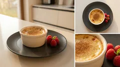 Zapiekany kogel-mogel z jogurtem: kremowy deser w 10 minut, z malinami i cynamonem