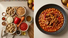 Wegański gulasz z ciecierzycą i seitanem – prosty, gęsty i sycący