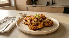 Ślimaczki z ciasta francuskiego z jabłkiem i żurawiną – chrupiące i gotowe w 25 minut