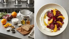 Labneh z burakiem i pomarańczą – kremowa przystawka, którą zrobisz bez pośpiechu