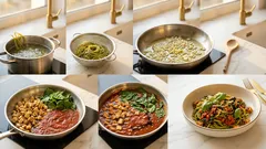 Makaron z tofu i szpinakiem w sosie pomidorowym – prosty wegański obiad na co dzień