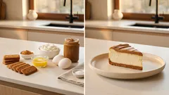 Sernik Lotus Biscoff – kremowy, pieczony i bez kąpieli wodnej