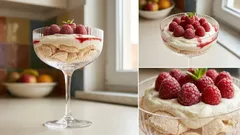 Deser bezowy z malinami w pucharkach – szybki efekt „wow” bez piekarnika
