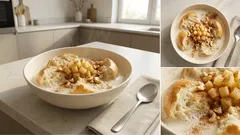 Bułka na mleku z jabłkiem i cynamonem – szybkie, ciepłe śniadanie